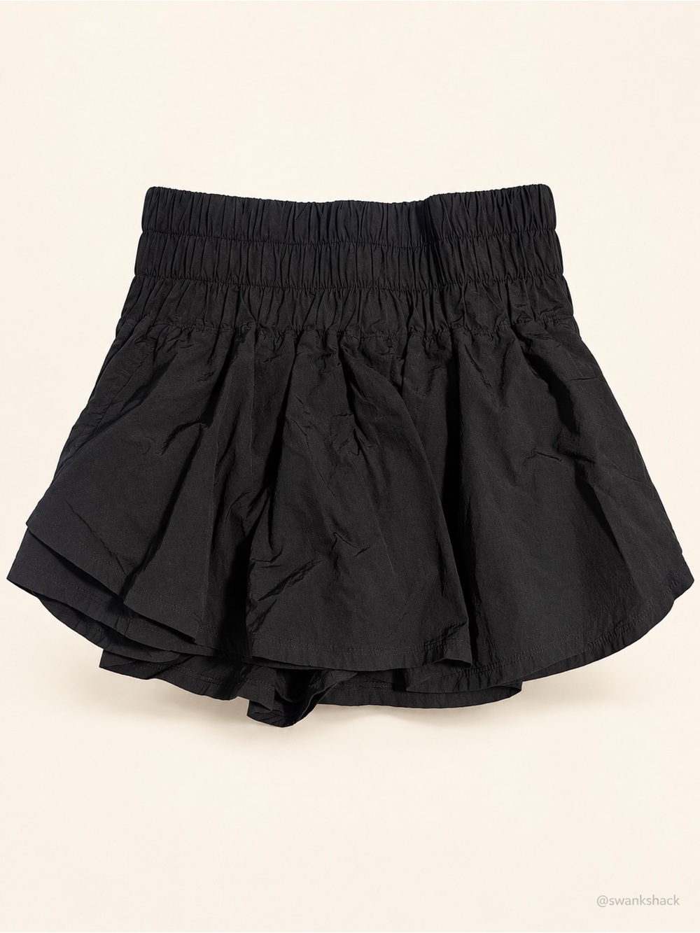 Free People FP Movement The Way Home Run Shorts Black High Rise Medium NWOT
